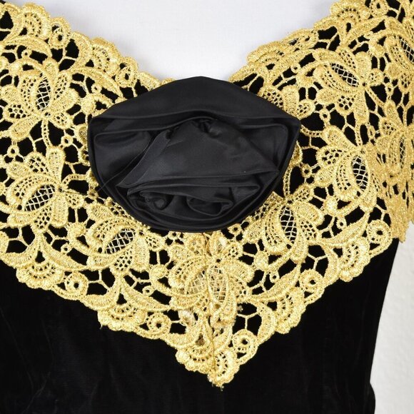 Vintage 80s Prom Party Formal Dress - 12 - Picture 3 of 10